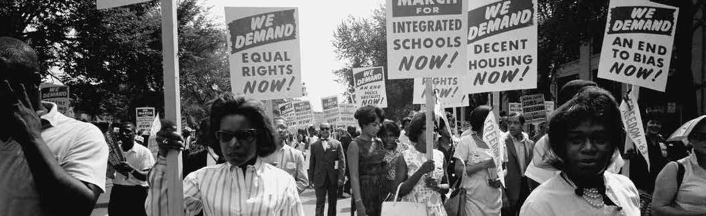 civil rights (movement) Demonstrators at the March on Washington for Jobs and Freedom in