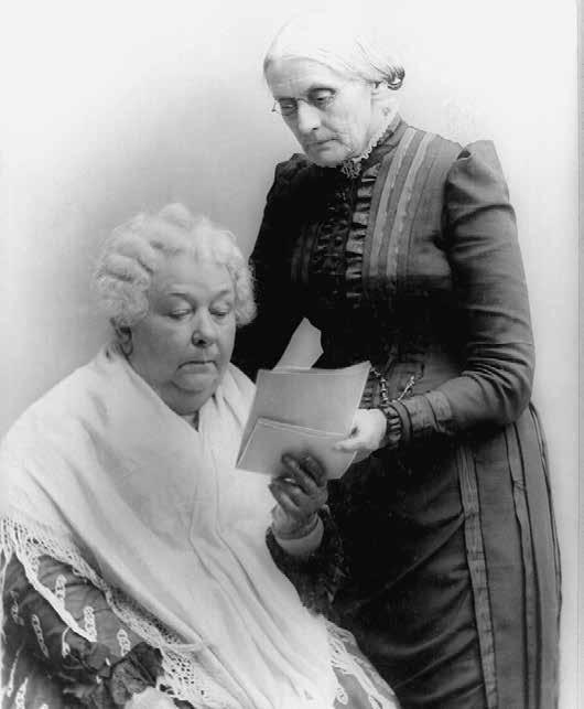 twenty-seven (27) Portrait of Elizabeth Cady Stanton, seated, and Susan B.
