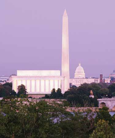 Washington, D.C. A view of Washington, D.C., from Virginia, across the Potomac River.