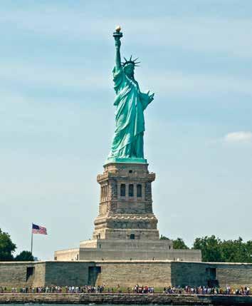 H New York (Harbor) H Liberty Island [Also acceptable are