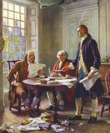 H announced our independence (from Great Britain) H declared our independence (from Great Britain) H said that the United States is free (from Great Britain) Benjamin