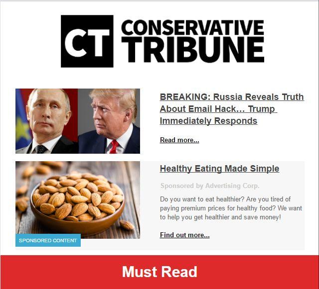Digital Products Conservative Tribune by the numbers 90 Million pageviews/month 22.2 Million uniques/month 3.