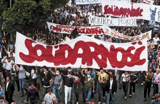 Solidarity (1980) became the first independent labor union in a country belonging to the Soviet bloc.
