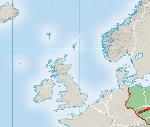 0 The Iron Curtain, 1949 60 N North Sea NORWAY DEN. SWEDEN Sea Baltic FINLAND SOVIET UNION Postwar Germany, 1949 North Sea IRELAND ATLANTIC OCEAN 45 N PORTUGAL GREAT BRITAIN SPAIN FRANCE M e d NETH.
