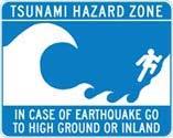 The Tsunami Sign Installation Guidelines include general guidelines that apply to the installation of all of the tsunami signs, specific guidelines for each type of tsunami sign, Caltrans tsunami