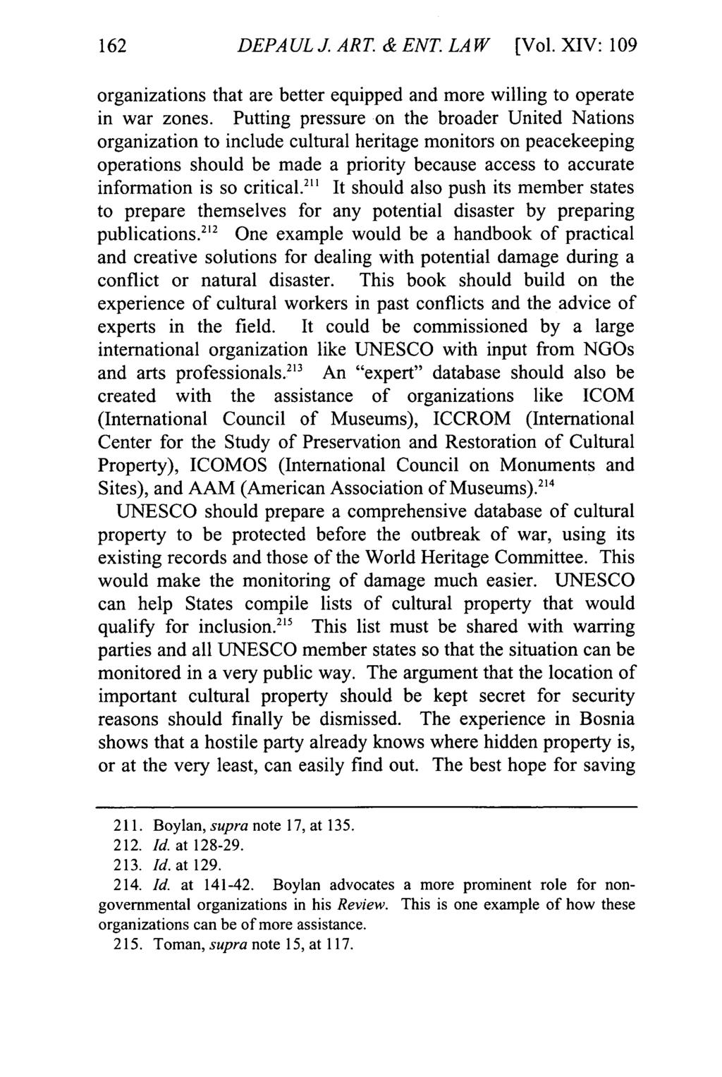 DePaul Journal of Art, Technology DEPAULJ.ART. & Intellectual Property &ENT.LAW Law, Vol. 14, Iss. [Vol.XIV: 1 [2016], Art.