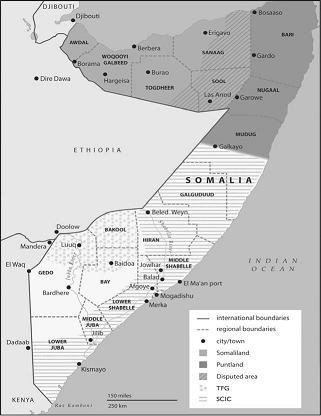 The current situation of Somalia is characterized by Somaliland in the northwest region of Somalia which proclaimed its independence, the Puntland region of North is seen by some as the epicenter of