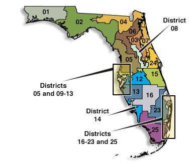 U.S. House of Representatives Gerrymandering is the process of creating oddly shaped districts to increase the