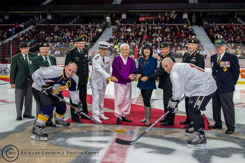 Embassy of the ROK: Imjin Hockey Classic On September 26, 2015, Korean and Canadian flags were raised side-by-side at the Canadian Tire Centre Hockey Arena in Ottawa.