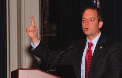 Coordination with National Committees RNC Chairman Reince Priebus addresses the 2011 State Party Dinner.
