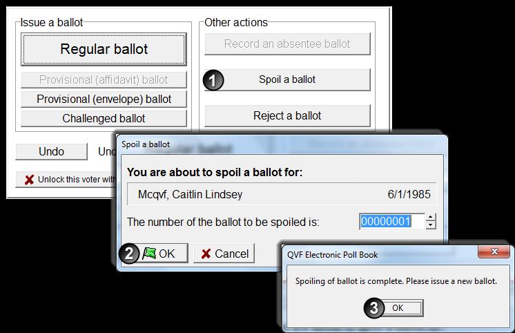 On the Main Screen: Type the voter s name into