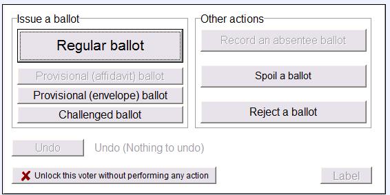 Click on Lock this voter record, then click on