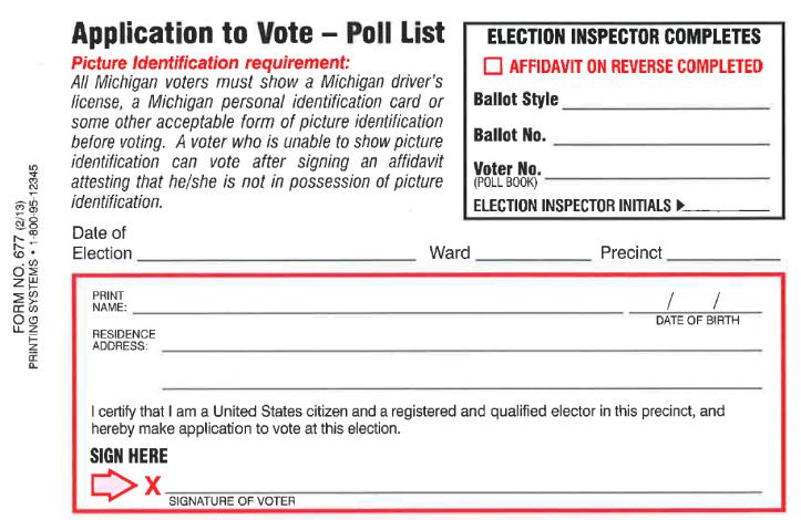 Processing Voters Each voter submits and Application to Vote along with their ID ** If someone has ID and refuses to show it, do not issue a ballot.