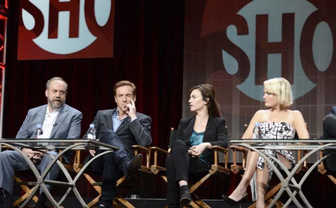 (SHOWTIME, continued from Page 3) At the Tour SHOWTIME mounted panels with the casts and producers of the upcoming 12 episode drama BILLIONS, starring Damian Lewis and Oscar nominee and Emmy and