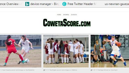 Score Home Page, Coweta Score Photo Galleries Page and our CowetaScore/SmugMug.