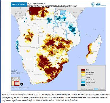 The combination of a poor 2014-2015 season (characterized by hot, dry conditions and a 23% drop in regional cereal production), an extremely dry early season