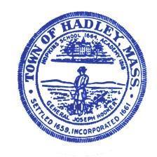 Meeting convened at 7:00 pm, Room 203, Hadley Town Hall Present: Chair Daniel Dudkiewicz, Joyce Chunglo, Guilford Mooring, John Waskiewicz, Brian West Absent: Also in Attendance: David Nixon (Town