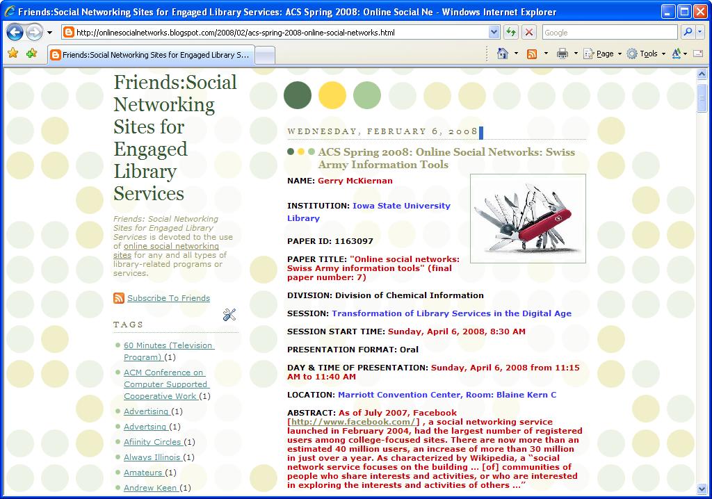 Friends: Social Networking Sites for Engaged