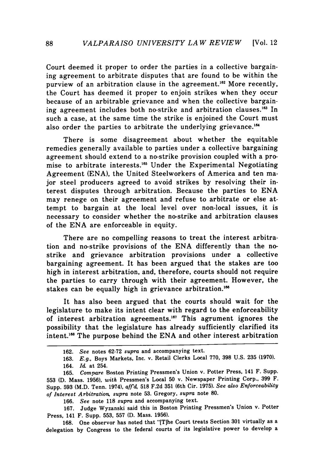 Valparaiso University Law Review, Vol. 12, No. 1 [1977], Art. 3 88 VALPARAISO UNIVERSITY LAW REVIEW [Vol.
