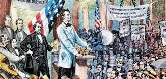 -Lincoln argued against slavery -These were known as the Lincoln-Douglas