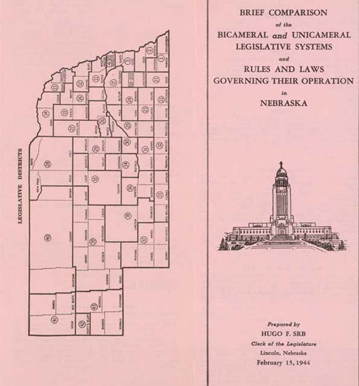 1944 Nebraska Legislature Pamphlet 2 Page 1 Courtesy