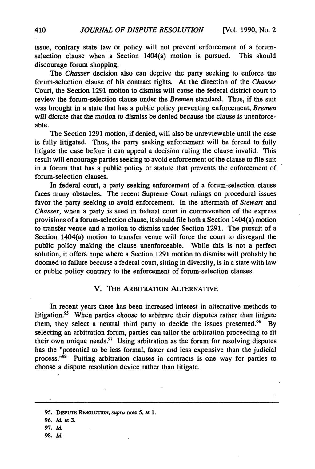 Journal of Dispute Resolution, Vol. 1990, Iss. 2 [1990], Art.