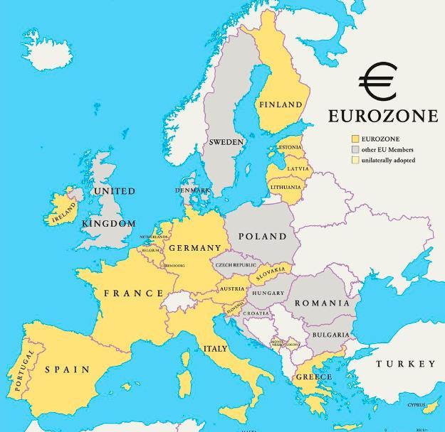 The 19 eurozone