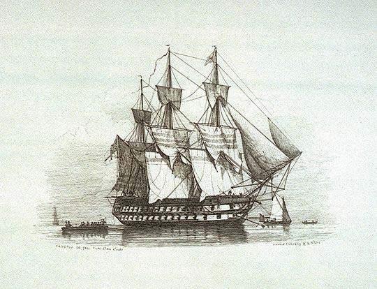 French ships stopped American ships in the Caribbean and seized their cargoes. The French Navy s ship Franklin was launched in 1797.