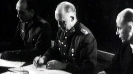 German Surrender during World War II Historical footage. Europe. 1945.