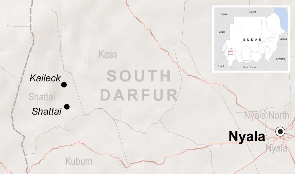Sudan Humanitarian Bulletin 3 Preliminary findings of an inter-agency mission to Shattai and Kaileck, South Darfur Local leaders in Shattai town report that about 14,500 people have returned to the