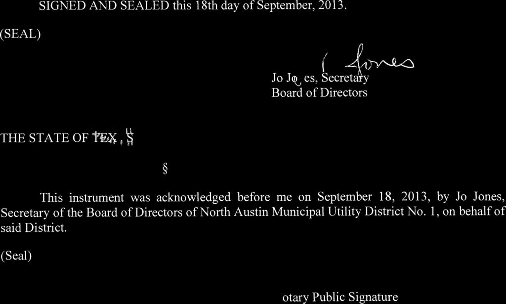 气 今争产纷饰省场曰,价杯. 矛寺SIGNED AND SEALED this 1 8th day of September, 20 1 3. (SEAL ) Q.(i.