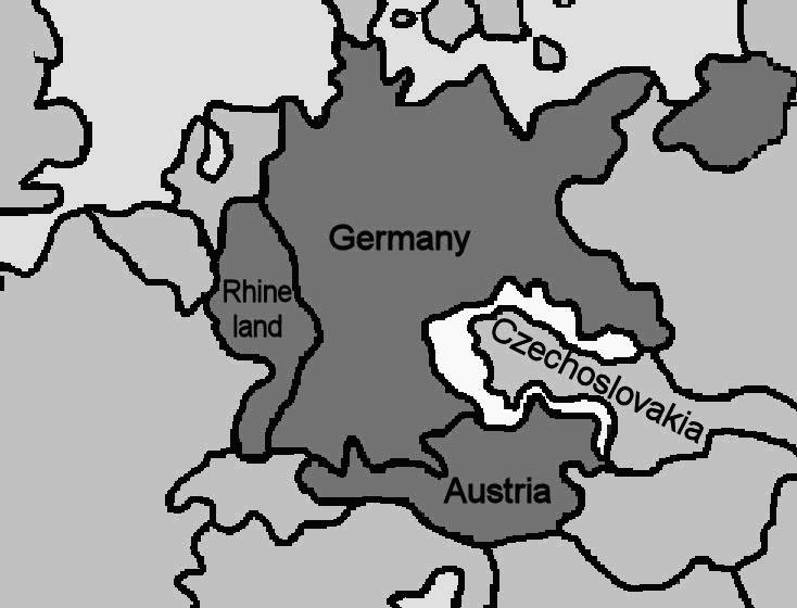 In September 1938, Hitler demanded that the Sudetenland region of Czechoslovakia be returned to Germany.