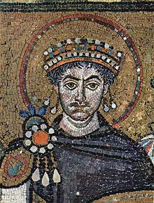 The Emperor Justinian (527-565) Detail of a