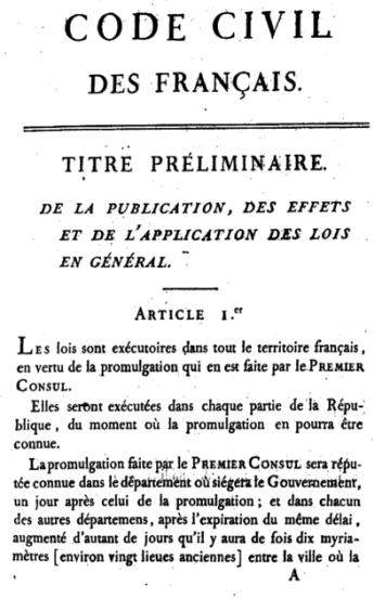 issued a comprehensive set of laws called the Napoleonic Code