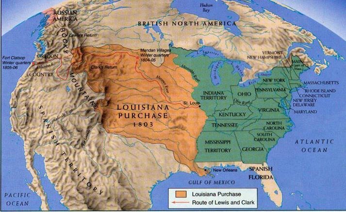 In 1803, Napoleon sold territory in Louisiana to the United States