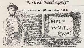Hw were the Irish discriminated?