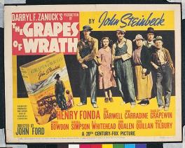 Escaping Troubled Times Movie poster advertising The Grapes of Wrath Radio became enormously popular during the 1930s. Daytime dramas sponsored by laundry detergents earned the nickname soap operas.