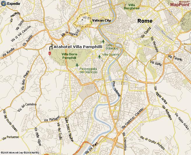 DIRECTIONS TO THE HOTEL VILLA PAMPHILI FROM IFAD HEADQUARTERS 1. Take Via del Serafico in the direction of Via Laurentina. 2. Turn right onto Via Laurentina and follow the signs for Fiumicino airport.