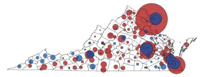 P a g e 8 ballots cast in the commonwealth (Figure 3). 28 In the 2012 projections, Northern Virginians could make up as much as 33 percent of Virginia voters.