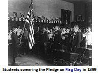 Under the title "The Pledge to the Flag", the composition was the earliest version of what we now know as the PLEDGE OF ALLEGIANCE.