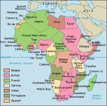 Figure 1. Map of Colonial Partition of Africa The Scramble for Africa Source: http://www.worldbook.com/features/explorers/assets/lr003919_afcolony.