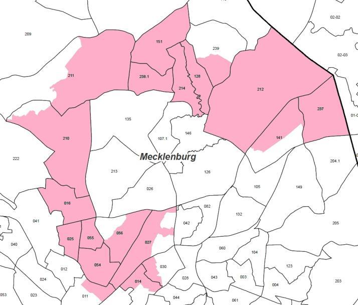 Mecklenburg County was not covered by Section 5 in 2011. 241.