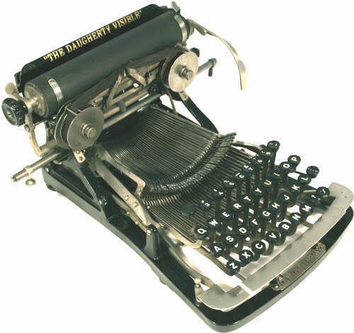 Influential Technology Typewriters Already were invented but new model called the Daugherty Visible emerged in
