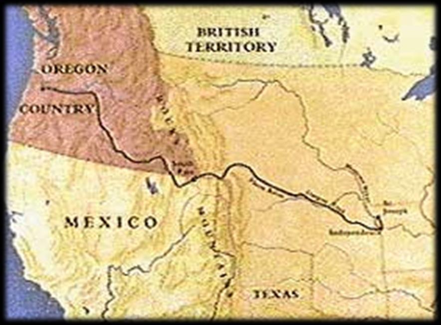 The Acquisition of the Northwest Polk won the election of 1844 with a campaign of Re-annexation of Texas and Re-occupation of Oregon ; claiming Texas was part of the Louisiana Purchase and Oregon