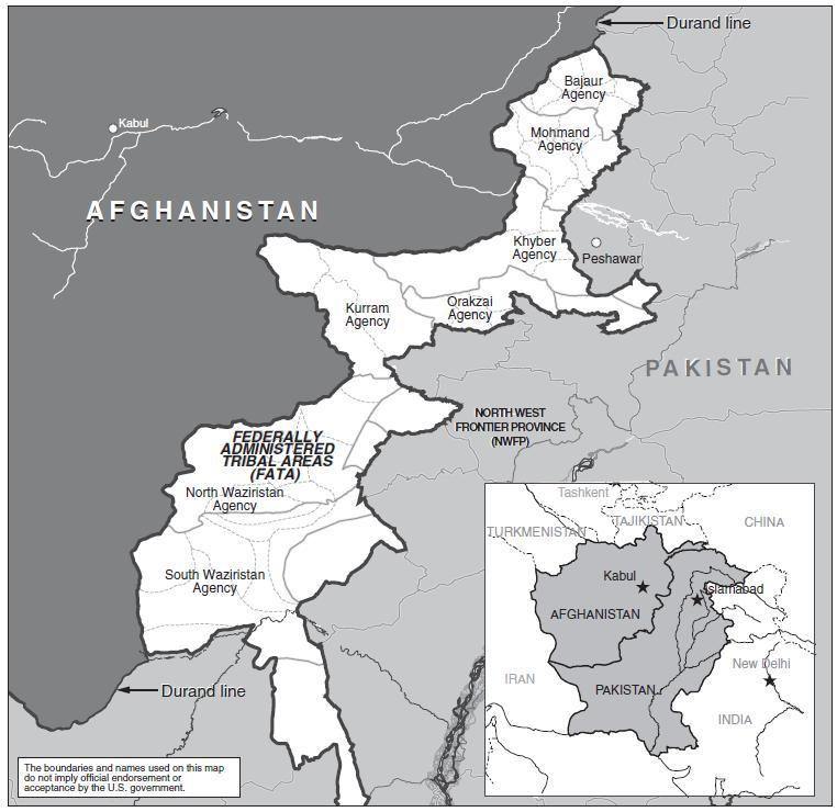 Figure 2: Map of Pakistan s Federally Administered Tribal Areas Source: GAO, Combating Terrorism: The United States Lacks