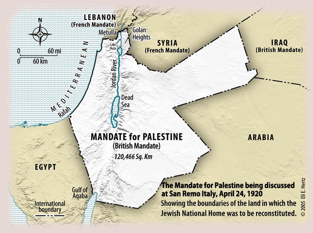 Territory Envisioned for the Jewish