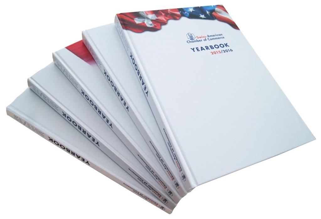 Yearbook 2015/16 Swiss-Amercian Chamber of Commerce Directories with verified contacts, description of business, split into U.S.- based and Swiss-based companies section and classification of business (NAICS).