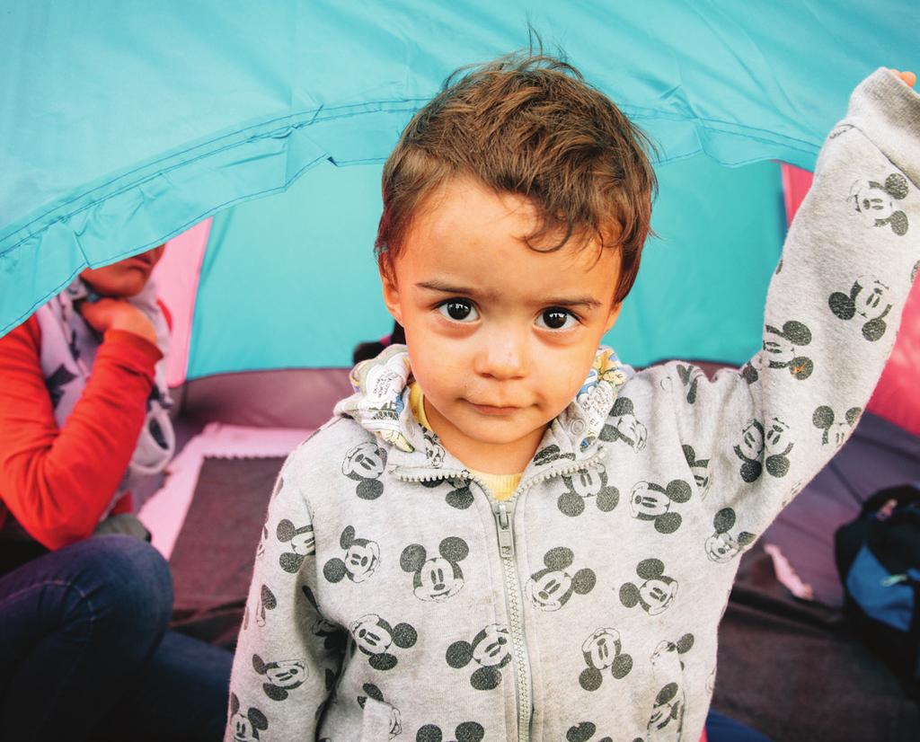 Noor AGE 1, SERBIA MILLIONS OF CHILDREN ARE DISPLACED by war and other threats, in Syria and around the world.