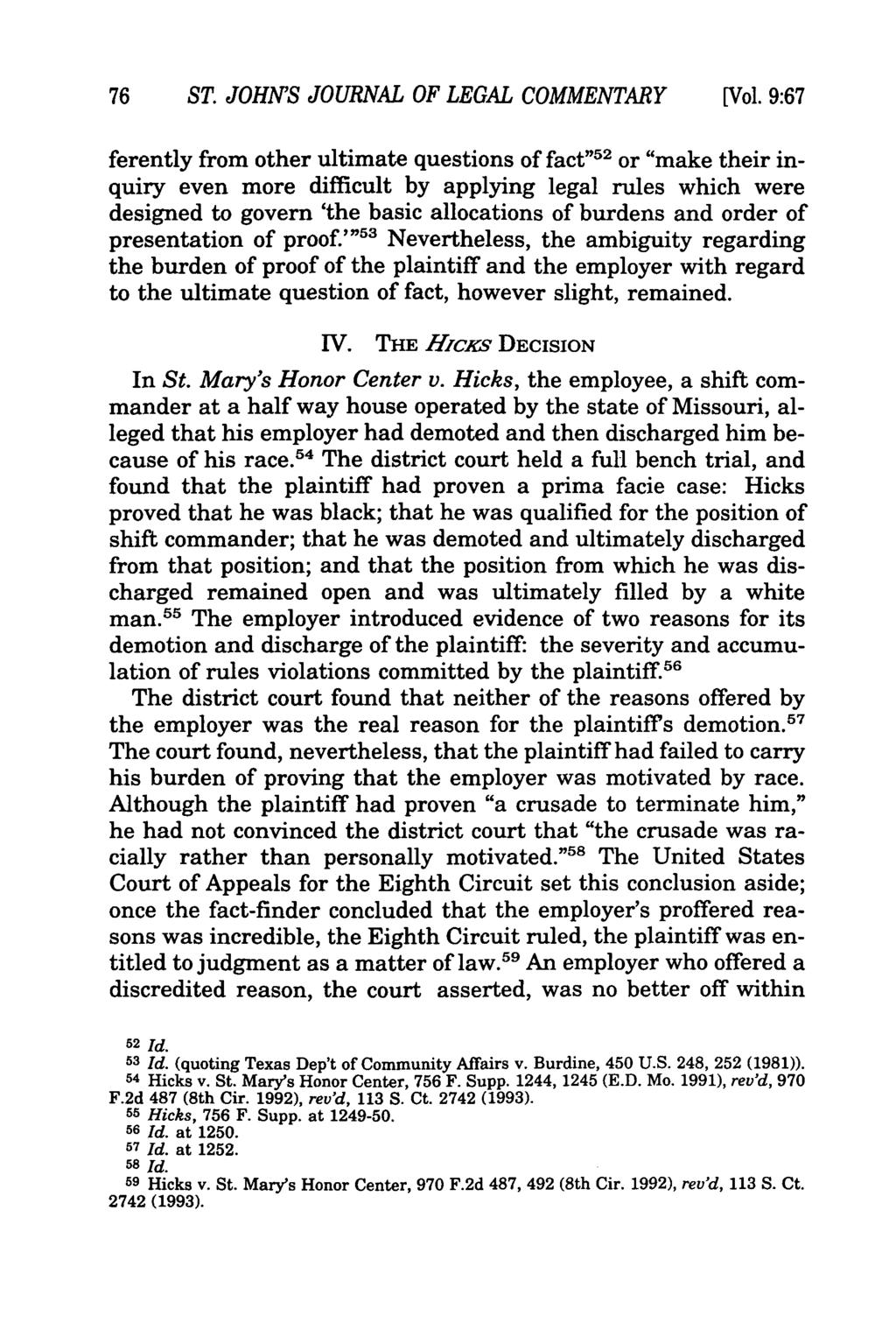 76 ST. JOHN'S JOURNAL OF LEGAL COMMENTARY [Vol.