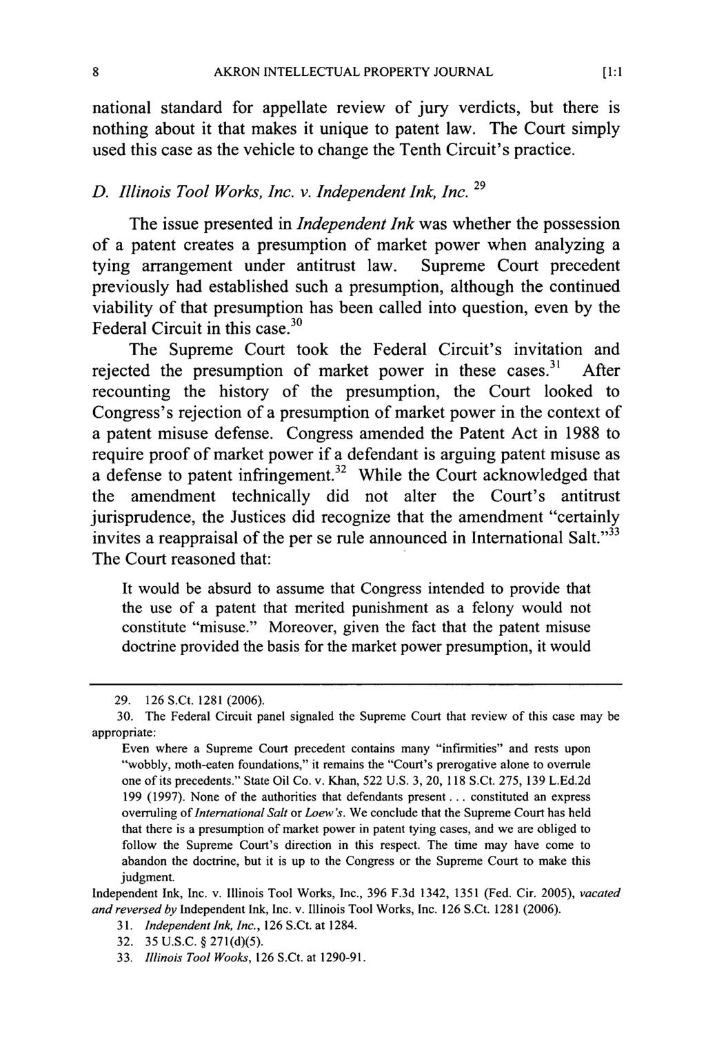 Akron Intellectual Property Journal, Vol. 1 [2007], Iss. 1, Art.